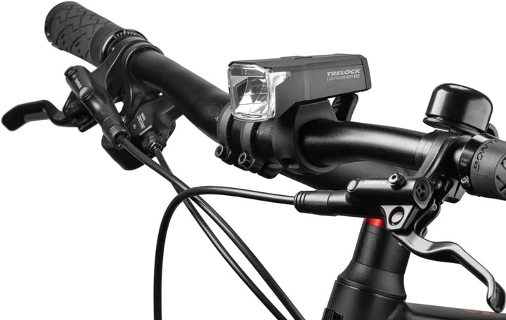 TRELOCK Fahrradlicht LS 440 LIGHTHAMMER 40 LUX – USB Ladefunktion – 60 m Sichtweite – 10 Stunden Leu