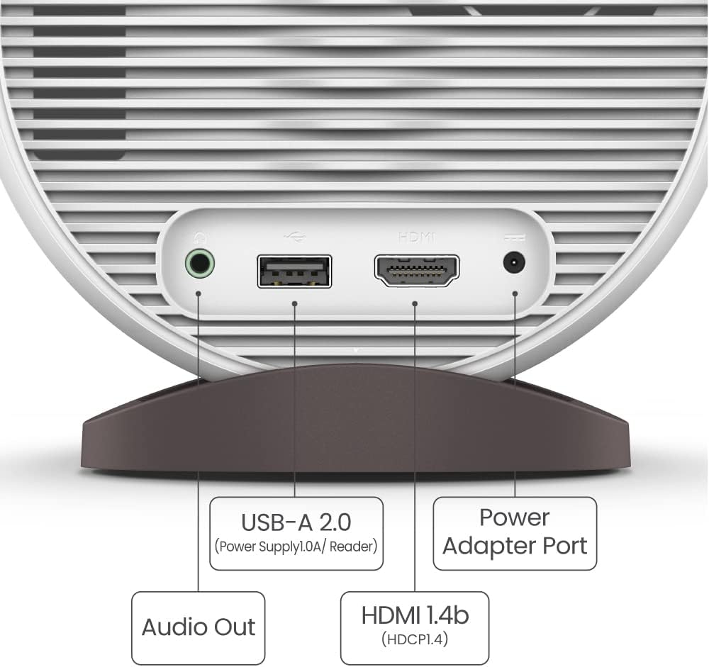 BenQ GV11 Mini Beamer, 135° Projektionswinkel an die Decke, 270˚ Bass-Erweiterung, Google Android TV