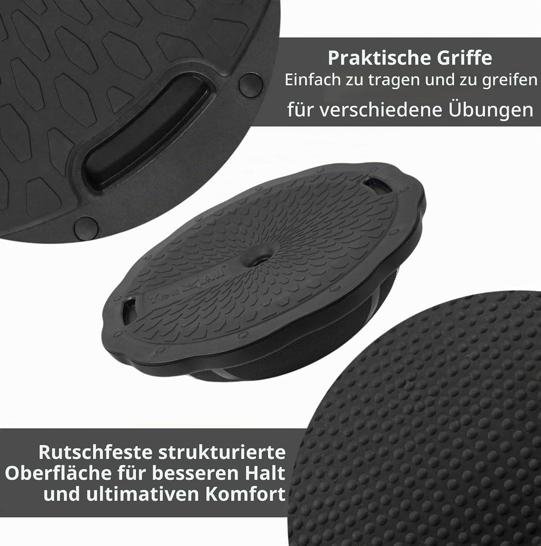 Yes4All Balance Ball Trainer Half Ball, Premium-Balance-Trainer-Board mit 60cm Rutschfester Ballober