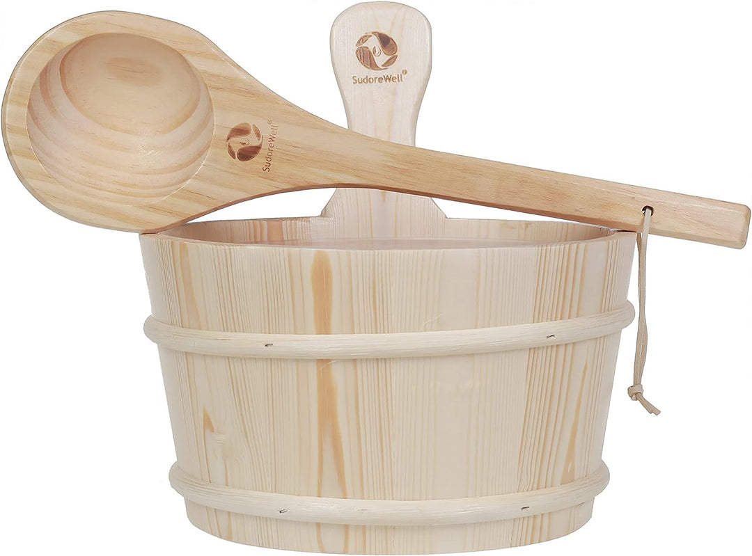 Sauna Starter Set TOP 1 - Saunakübel 4,0 Liter mit Saunakelle ca. 40cm