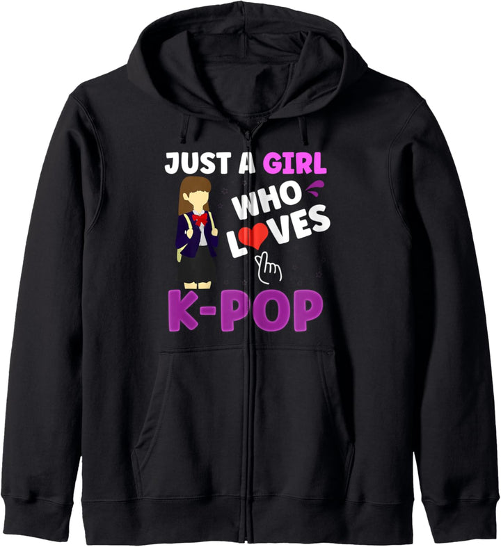 Just a girl who loves K-Pop Kpop K pop Kapuzenjacke