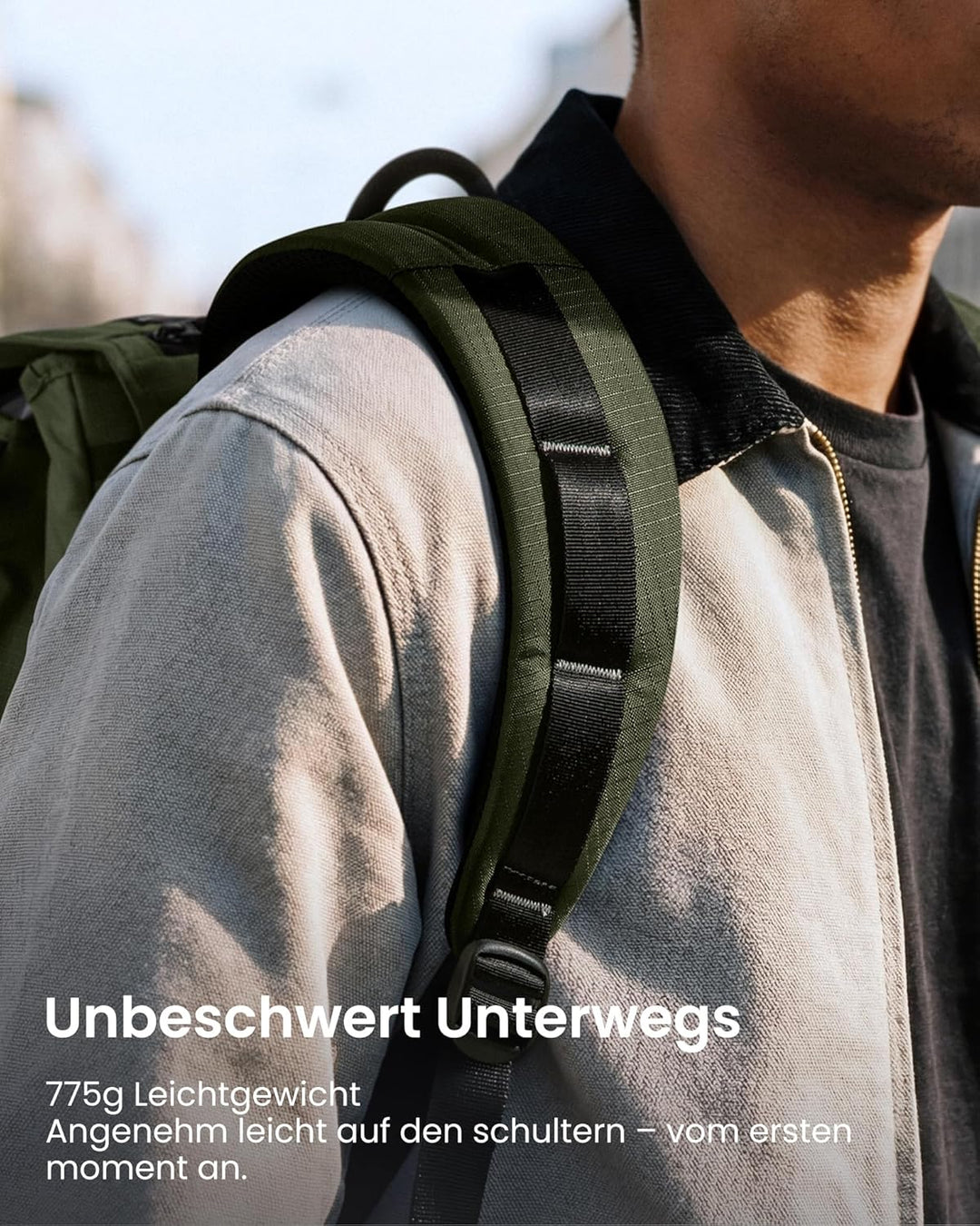 tomtoc Laptop Rucksack, 22L Vintage Tagesrucksack für 13-16 Zoll Laptops, Leicht & Wasserabweisend,