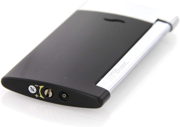 S.T. Dupont Slim 7 Feuerzeug, schwarz/chrom Schwarz / Chrom, Schwarz / Chrom