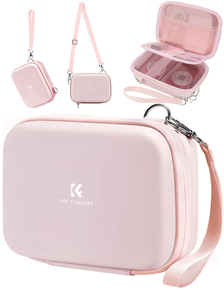 K&F Concept Digitalkamera Tasche kompatibel Fotokamera Tasche Eva-Hartschalendesign (nur Hülle) Rosa