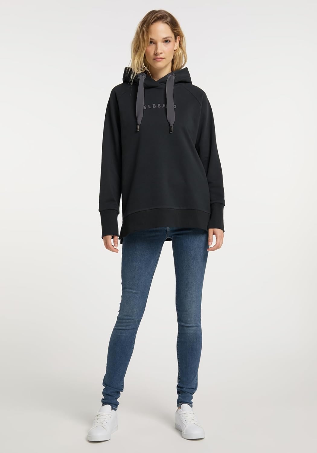 Elbsand Svana Damen Hoodie, Sweatshirt mit Kapuze, Rundhalsausschnitt Quartz XS, Quartz XS