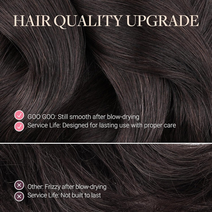 GOO GOO Tape in Extensions Echthaar, Tape Extensions Echthaar, 35cm 100g 40pcs, Extensions Echthaar,