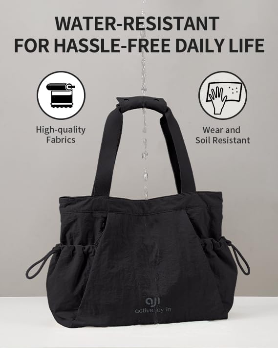aji Yogatasche, Yoga Tasche mit Nass- und Trockenaufbewahrungstasche und Vielen Fächern, Yogamatte T