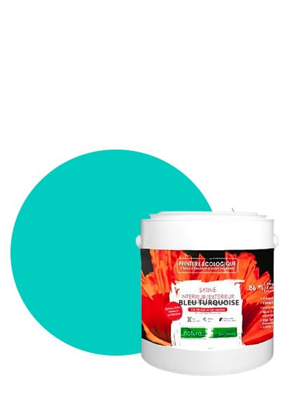 BOX DECO COULEURS Natürliche Farbe, für den Innen- und Aussenbereich, Seidenoptik, 2,5 l, 33 m² [Ene