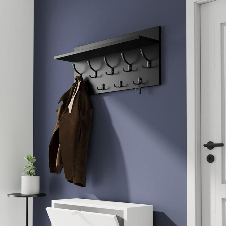 AKKE 40x80 | VERTI Garderobenpaneel Wandgarderobe Garderobe Wandpaneel Kleiderstange ALUMINIUM | SCH
