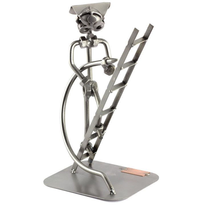 Steelman24 I Schraubenmännchen Feuerwehrmann Mit Leiter I Made in Germany I Handarbeit I Geschenkide