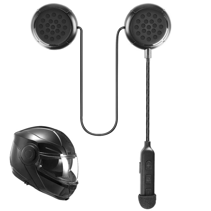 Motorrad Helm Kopfhörer Bluetooth, Motorradhelm Wireless Headset Bluetooth 5.0 Gegensprechanlage Mot