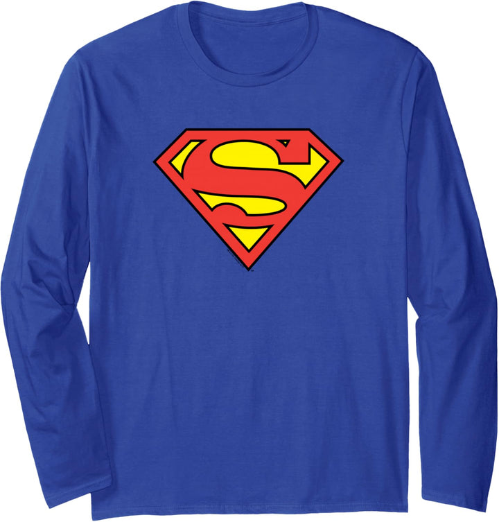Superman Classic Logo Langarmshirt