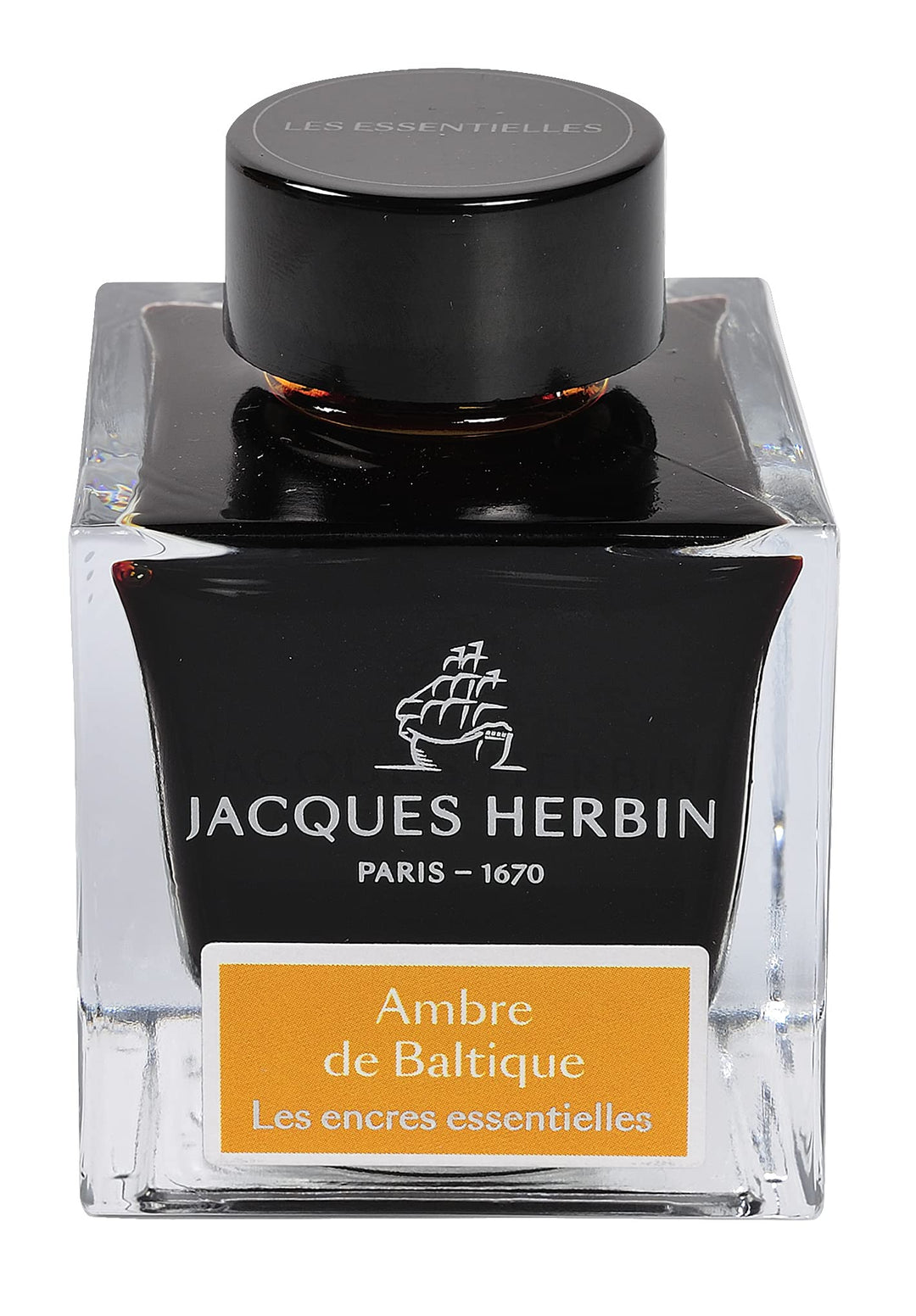 Jacques Herbin 13141JT - Tintenflakon 50 ml, für Füllfederhalter und Tintenroller geeignet, ideal fü