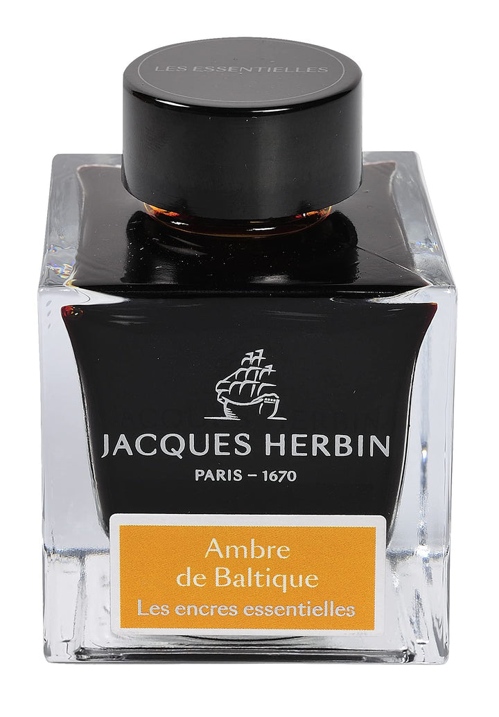 Jacques Herbin 13141JT - Tintenflakon 50 ml, für Füllfederhalter und Tintenroller geeignet, ideal fü