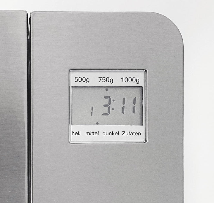 Silva-Homeline bake 501 Brotbackautomat, 19 Backprogramme, 650W, Edelstahl,