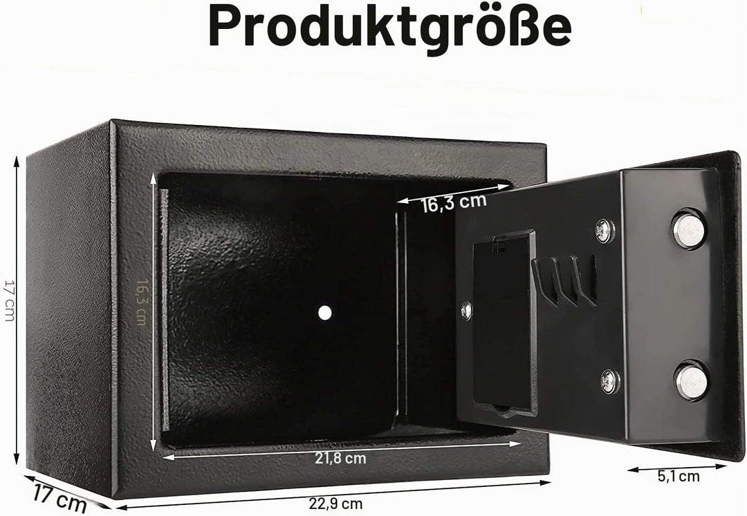 Nestling CDC 4,6 l digitaler Stahltresor, elektronische Sicherheit, Heimbüro, Geld, Bargeld, Sicherh