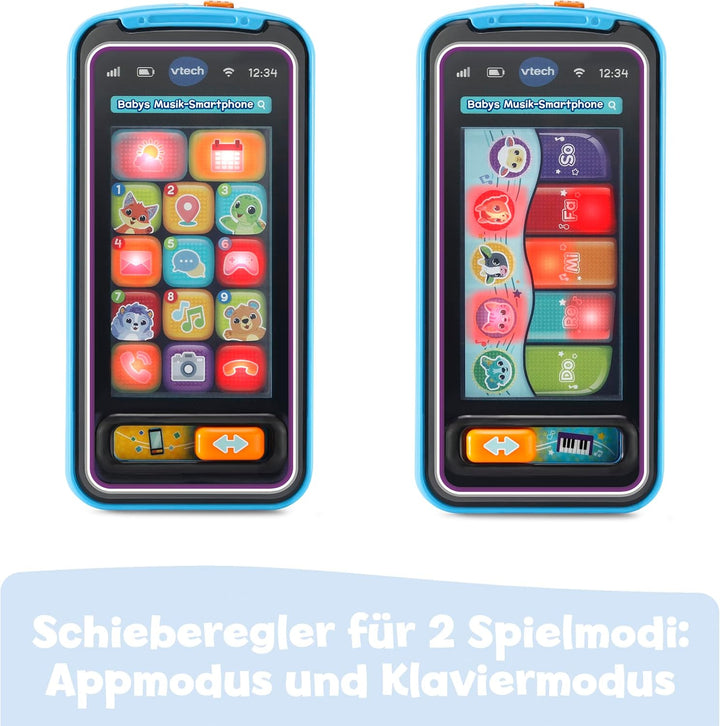 VTech Babys Musik-Smartphone - Spielzeughandy mit Musik und Tasten - Für Kinder von 1 - 3 Jahren