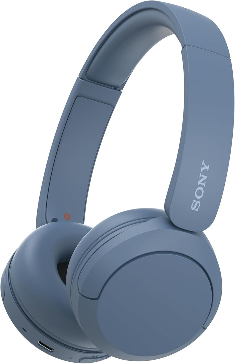 Sony WH-CH520 Kabellose Bluetooth-Kopfhörer - bis zu 50 Stunden Akkulaufzeit mit Schnellladefunktion