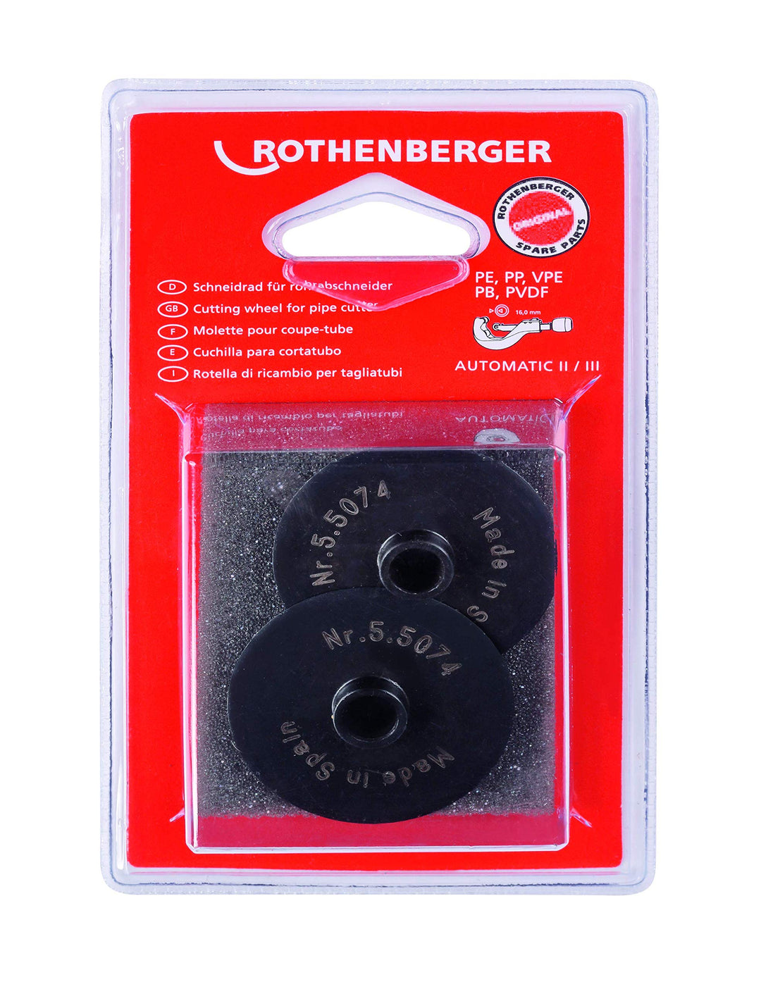 Rothenberger Schneidrad für ROCUT / Rohrabschneider Automatik Gr.3, 2St 055074D