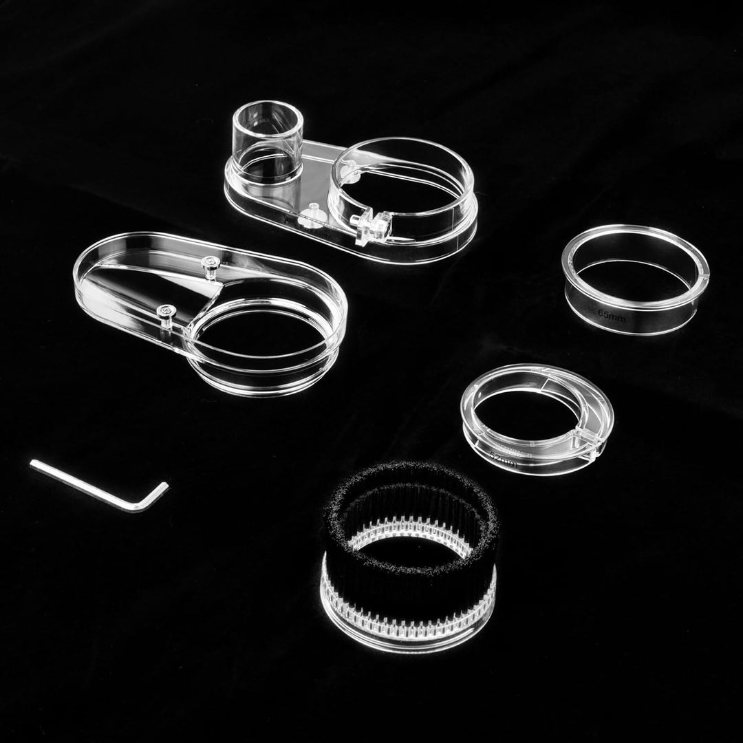 FoxAlien 69mm Staubschuh für CNC Fräs/Fräsmaschine, kompatibel mit 52mm Spindelmotor und 65mm Fräse,