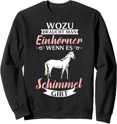 Reiten Kleidung Reitbekleidung Dressurreiten Schimmel Pferd Sweatshirt