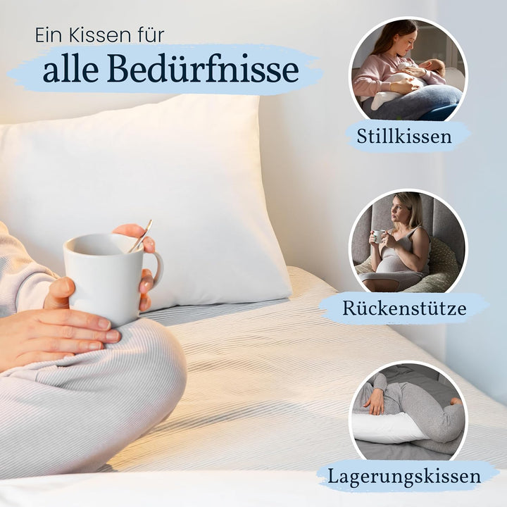 Hochwertiges Seitenschläferkissen - Langes Kissen für Seitenschläfer - Body Pillow - Körperkissen fü