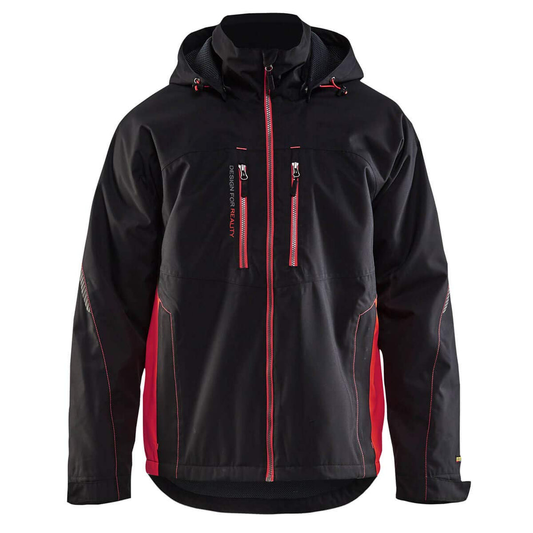 Funktions Winterjacke "4890" - BLAKLÄDER Schwarz/Rot XL, Schwarz/Rot XL