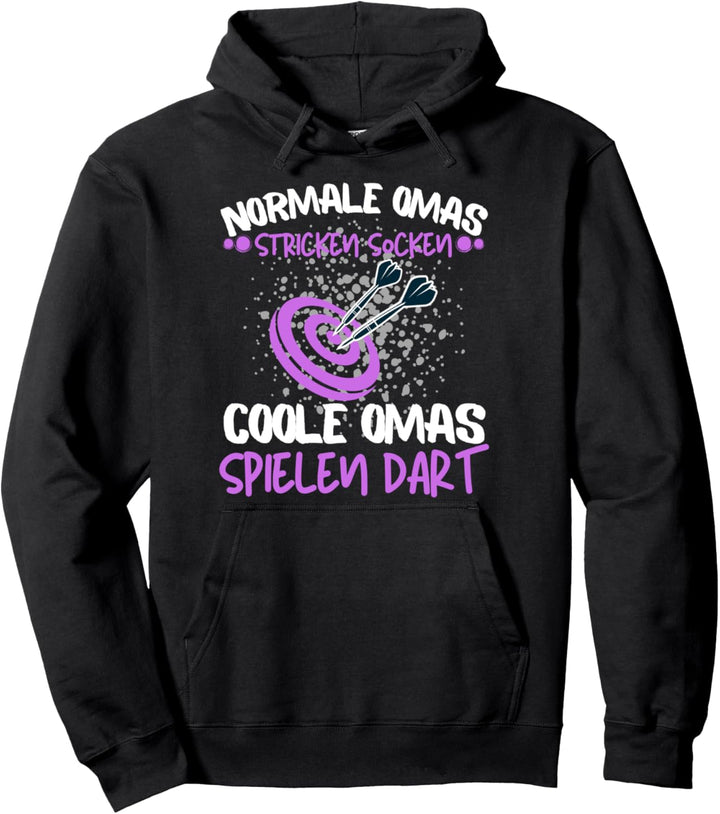 COOLE OMAS SPIELEN DART! DAS LUSTIGES DARTS GESCHENK FÜR OMA Pullover Hoodie
