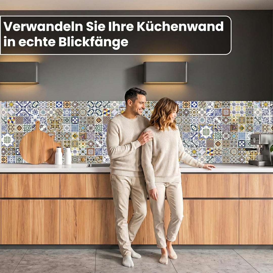 Dimex Küchenrückwand Folie selbstklebend PORTUGIESISCHE Fliesen | Klebefolie - Dekofolie - Spritzsch
