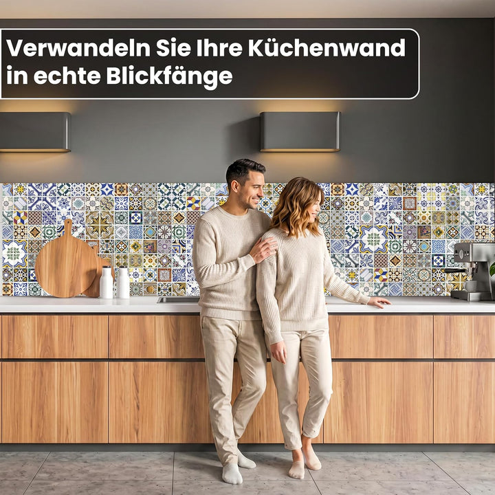 Dimex Küchenrückwand Folie selbstklebend PORTUGIESISCHE Fliesen | Klebefolie - Dekofolie - Spritzsch