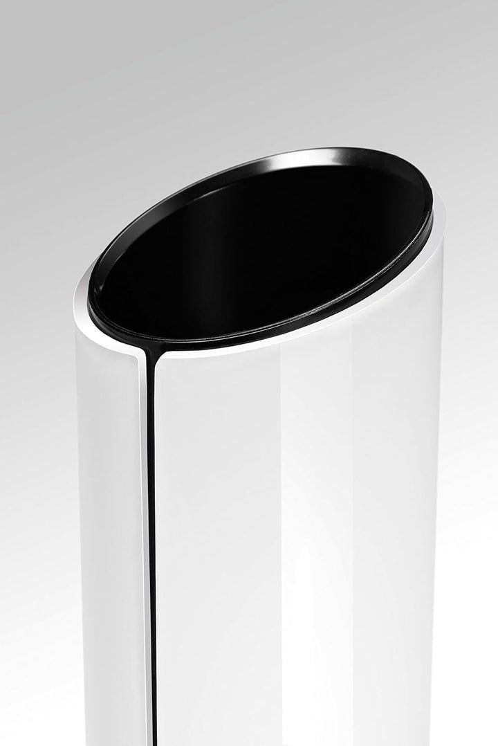 SIGEL SA100 Stifteköcher Eyestyle weiss, 13,5 cm hoch, im puristischen Design, Stiftehalter, Stifteb