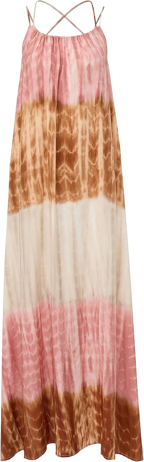 s.Oliver Damen Kleid lang, Orange