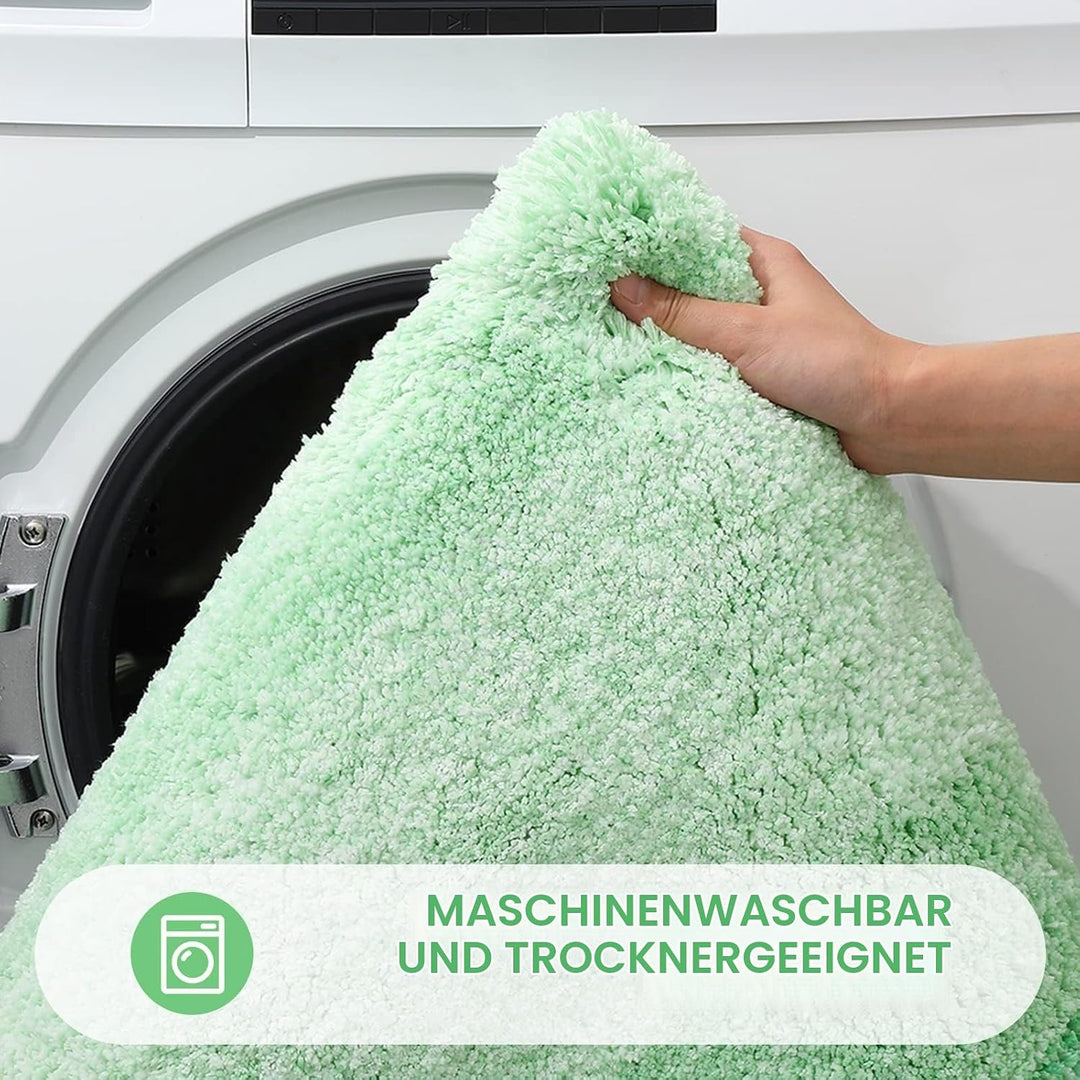 Homaxy Weich Badezimmerteppich 40x120 cm, rutschfest waschbar Badematte Flauschige Hochflor Badteppi