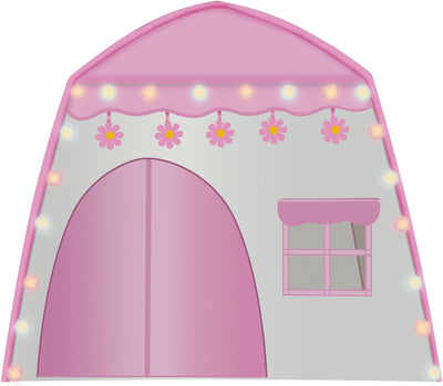 Kinderzelt Spielzelt Spielhaus Zelthaus Schloss Kinder LED-Lampen für Rollenspipele Pyjama-Party Ros