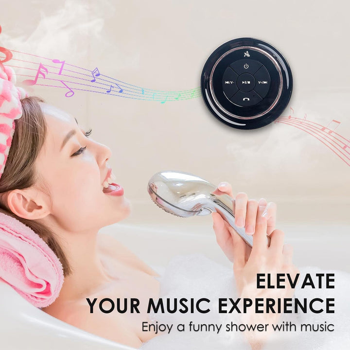 Xleader Dusche Bluetooth Lautsprecher Klein Musikbox, Wasserdicht Bluetooth Lautsprecher mit Saugnap