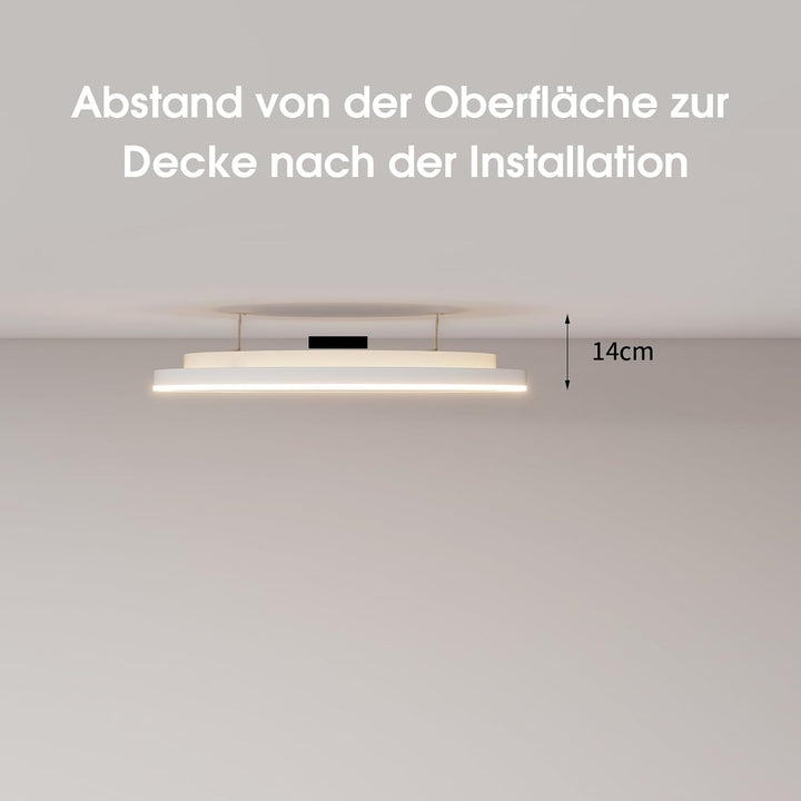 Infrarotheizung Deckenmontage 1440 Watt, Infrarot Deckenheizung mit LED Beleuchtung Licht, Heizstrah