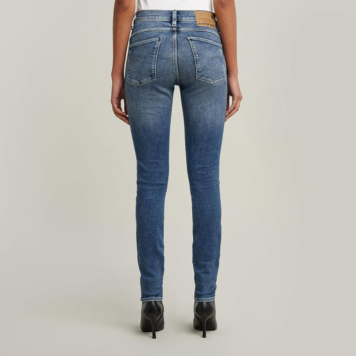 G-Star Damen Lhana Skinny Jeans 23W / 30L Blau (Faded Cascade D19079-c051-c606), 23W / 30L Blau (Fad