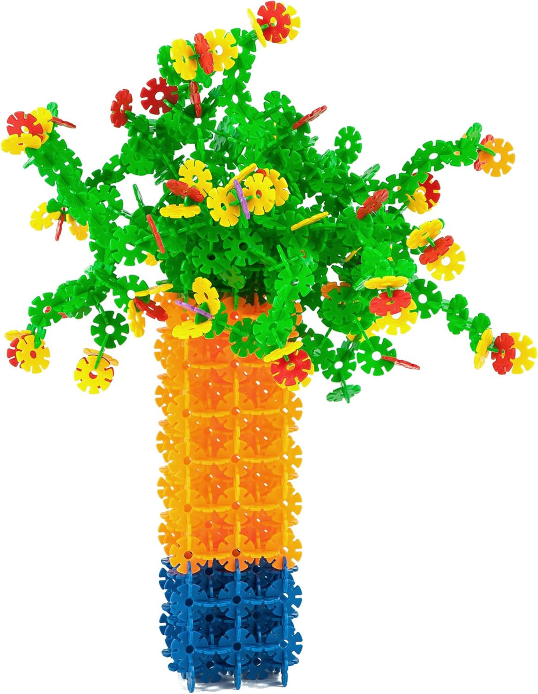 Smart-Planet 650 Steckblumen in Dose - grosses Set Schneeflocken zum Stecken 3,3 cm - Kinder Spielze