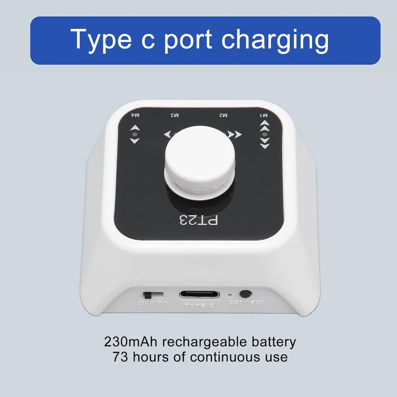 Bluetooth Page Turner Pedal, Wiederaufladbares USB Fusspedal für Kabellose Notenblätter, Vier Seiten