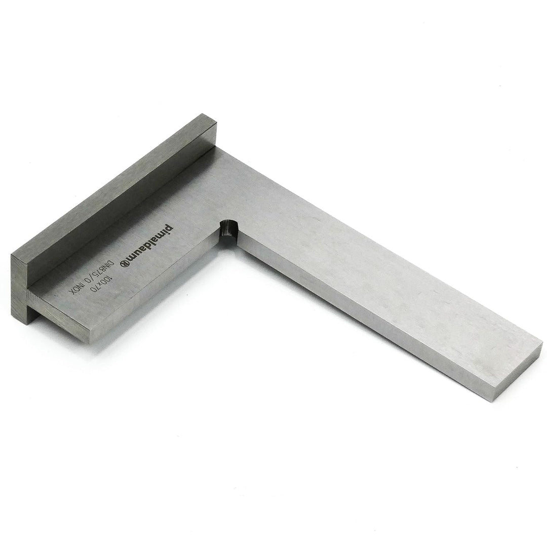 Anschlagwinkel, 90°-Flachwinkel mit Anschlag gem. DIN 875/0, Edelstahl (Metall, 100x70 mm) Metall 10
