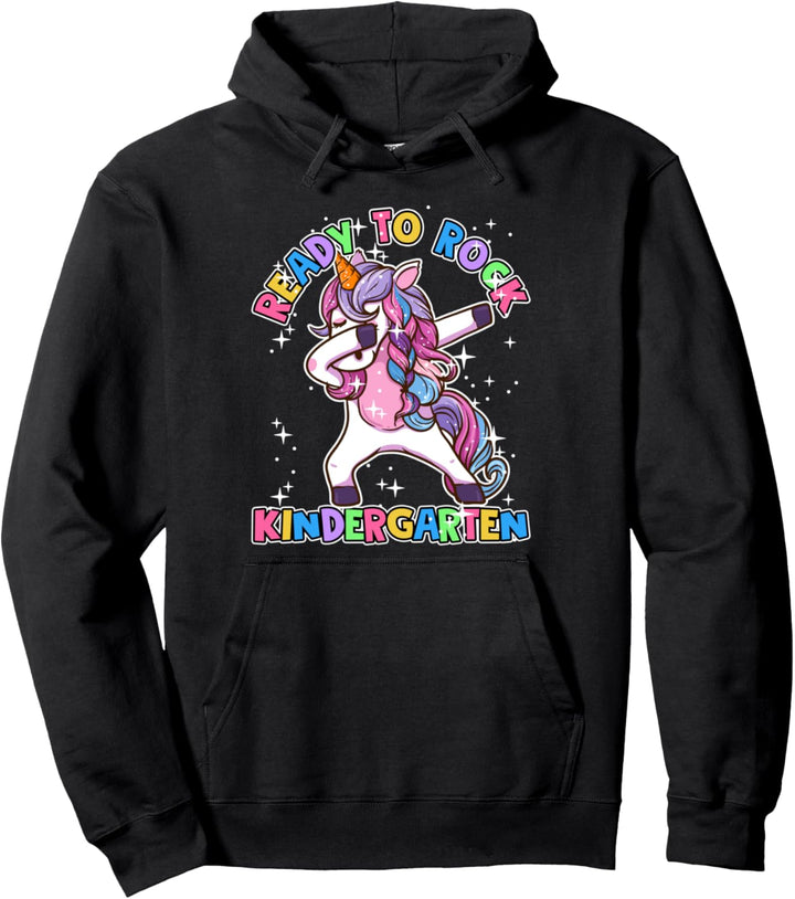 Kindergarten Einhorn Schulanfang Outfit Mädchen Pullover Hoodie