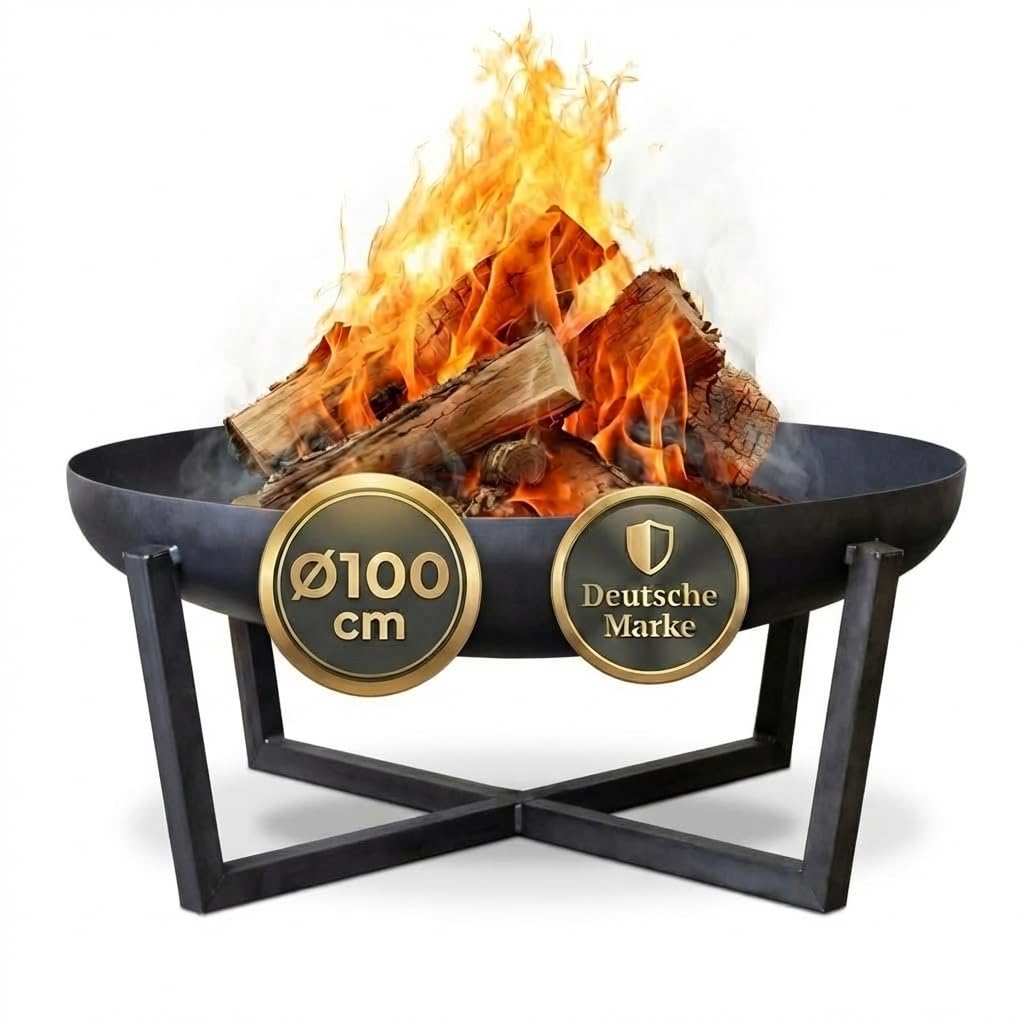 SOUK ONE Feuerschalen, Feuerschale Ø 100 cm Madrid - Feuerstelle für den Garten, Terrasse und Balkon