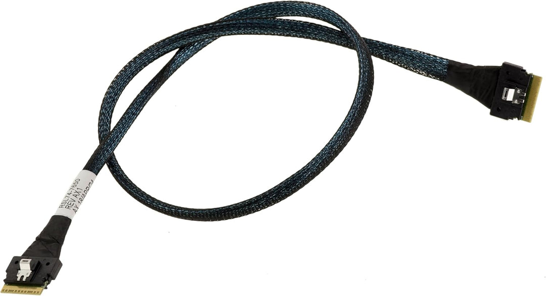 KALEA-INFORMATIQUE PCIe 4.0 Kabel mit Slim SAS SFF-8654 8i 74-polig auf SFF8654 74-polig Länge 70cm