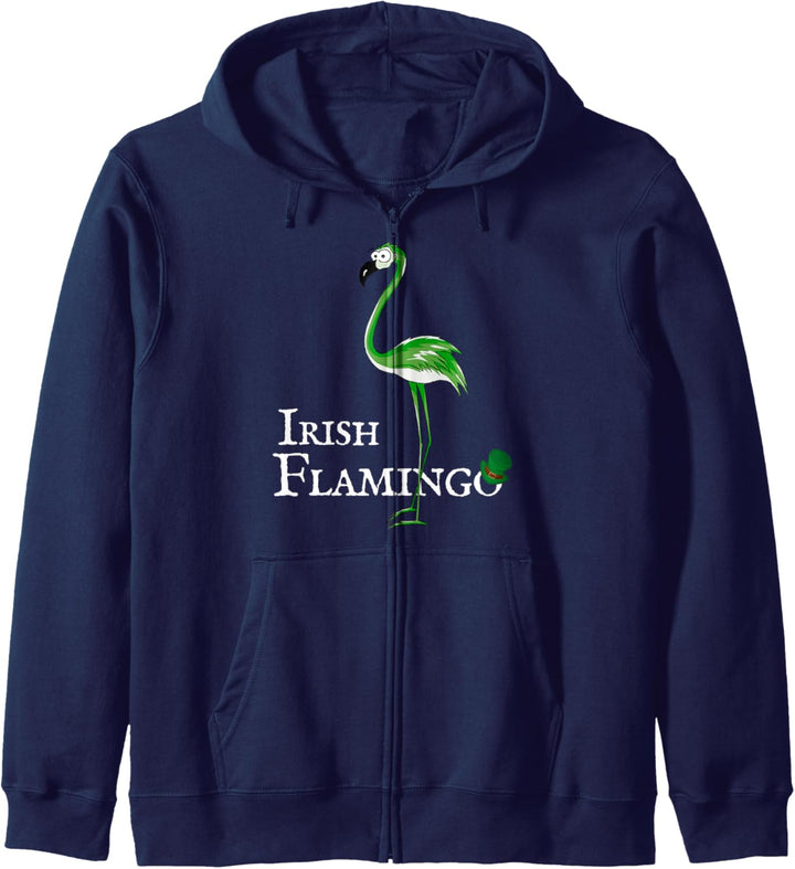 Irischer Grüner Vogel Irish Flamingo St Patricks Day Kapuzenjacke