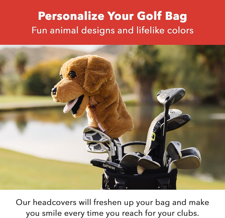 Daphnes - Cats & Dogs Series Driver Headcovers Golden Retreiver, Golden Retreiver