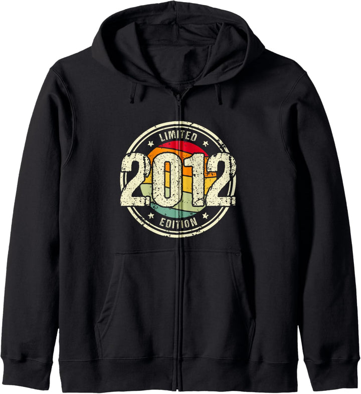Retro 12 Jahre Jahrgang 2012 Limited Edition 12. Geburtstag Kapuzenjacke