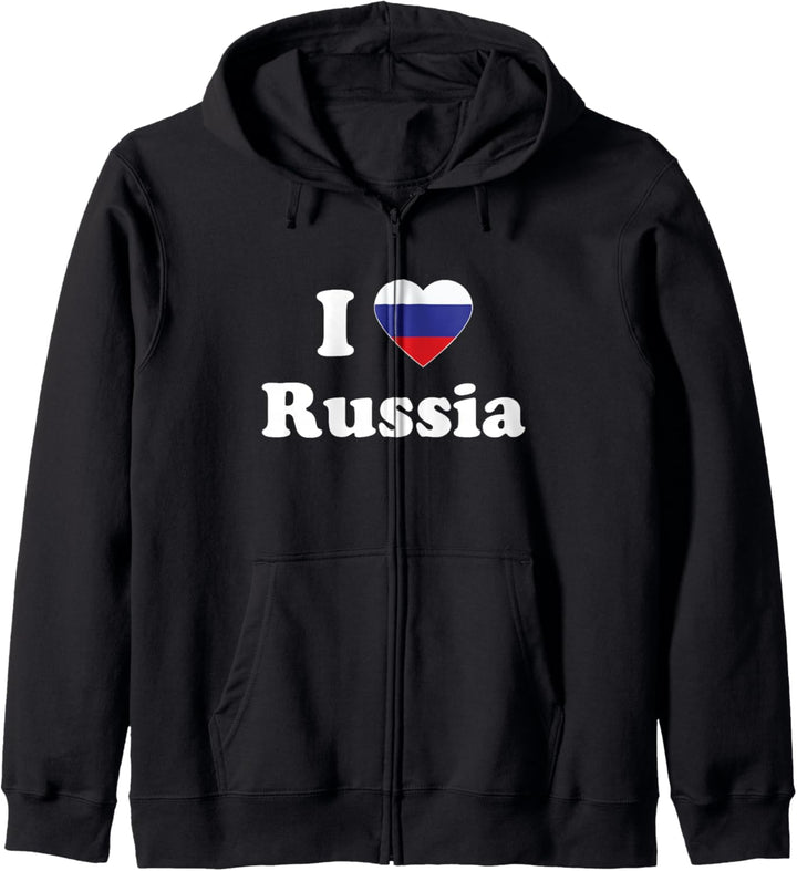 I Love Russia I Heart Russia Russian Kapuzenjacke