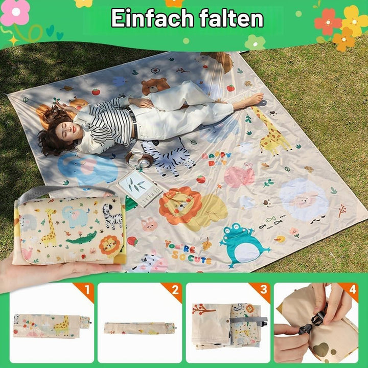 Picknickdecke wasserdicht, 150 x 210 cm Mini picknickdecke, Wasserdicht und schmutzabweisend, Ultral