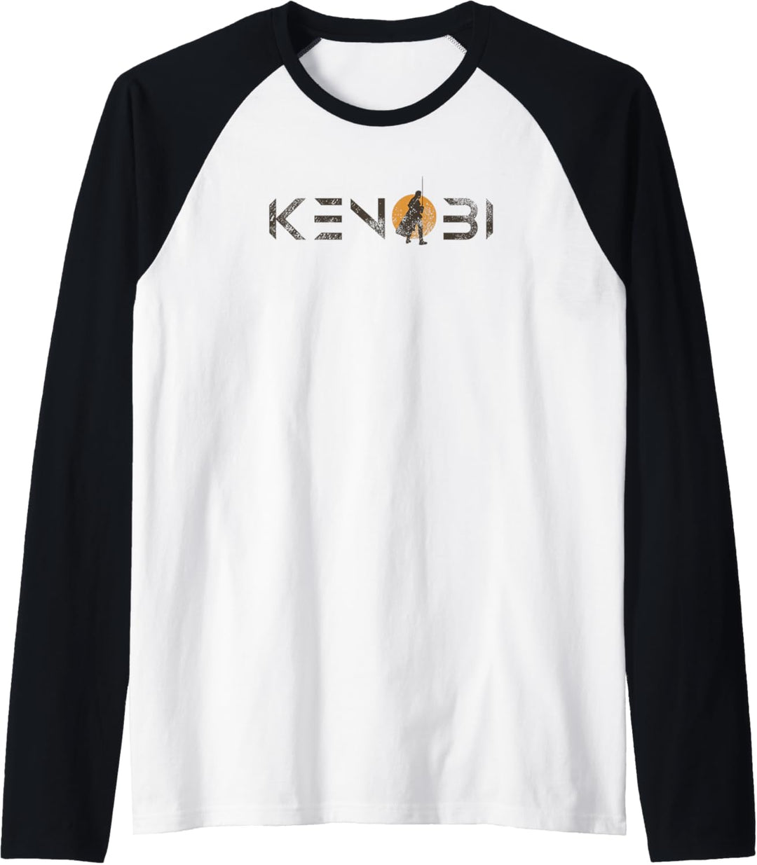 Star Wars: Obi-Wan Kenobi Single Sun Text Logo Raglan