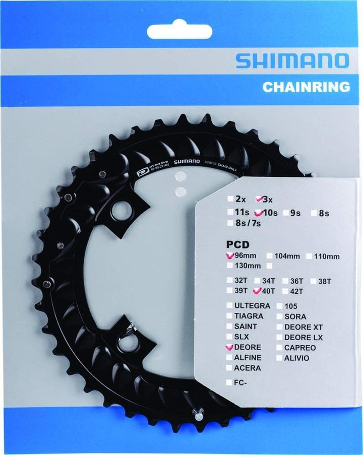SHIMANO Unisex-Adult 48d Daore Dish Fahrradgerichte, Mehrfarbig, one Size